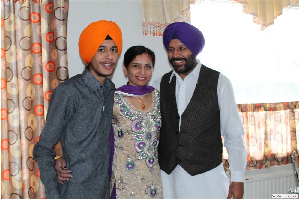 Gill, Sukhdarshan Singh with Son & Wife